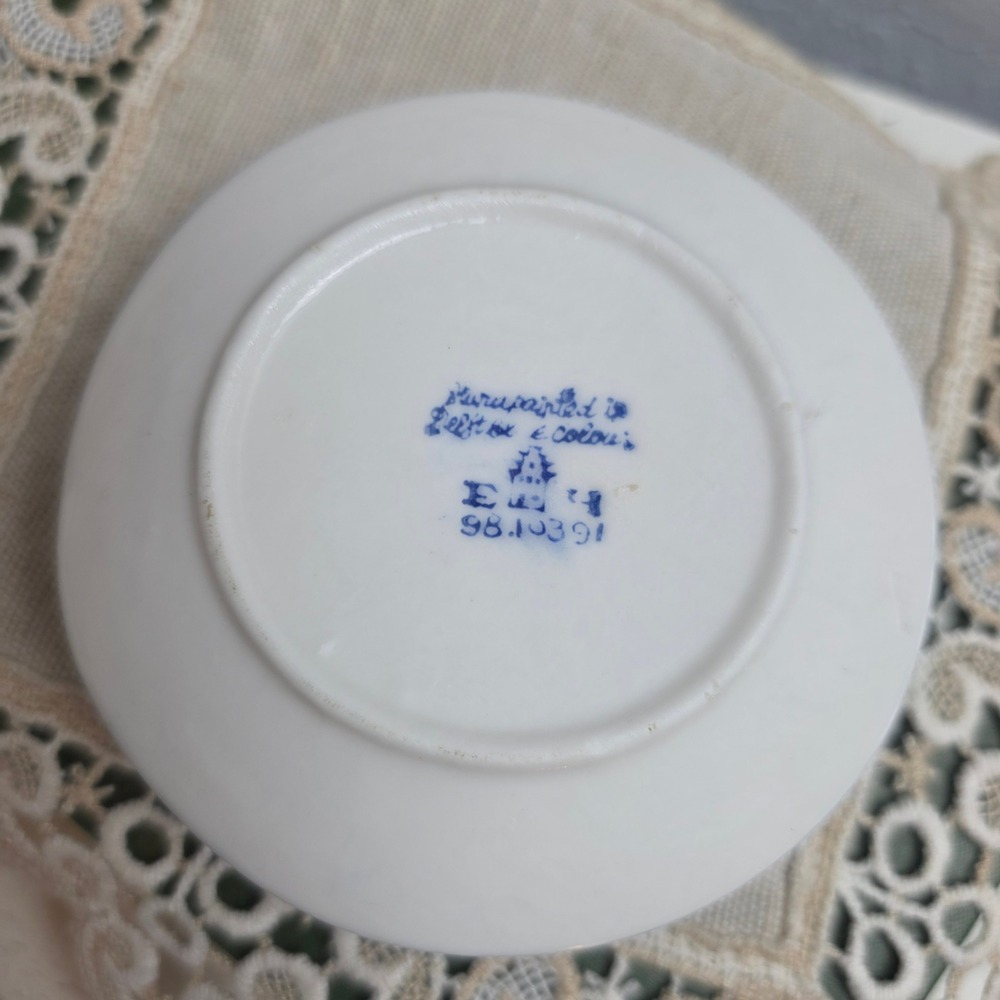 Delft Blue Hand Painted Ceramic Chamberstick Candle Holder Windmill Holland - Picture 7 of 7